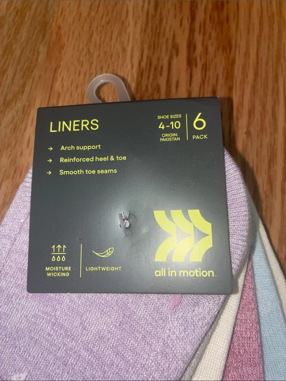 All in Motion Women's 12pk Marled Pace Liner No Show Socks